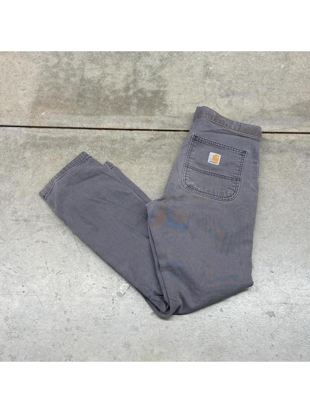 vintage carhartt faded grey straight leg cargo pants size 30 x 30